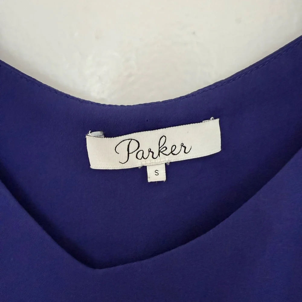 Parker Blue Brynlee Tiered Silk Camisole - Picture 5 of 5